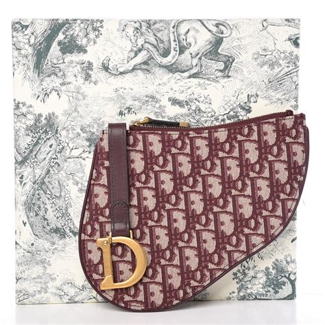 dior oblique saddle clutch bag|authentic christian Dior saddle bag.